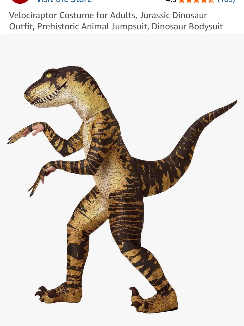 Velociraptor Costume